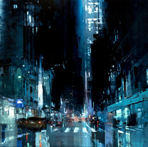 NYC 18, oil on panel, 48x48